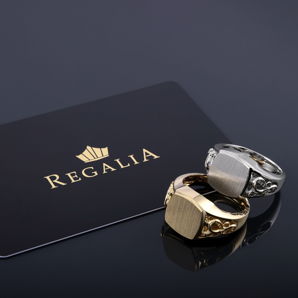 新品] ユキザキ レガリア イエローゴールド 印台 リング YMR374760