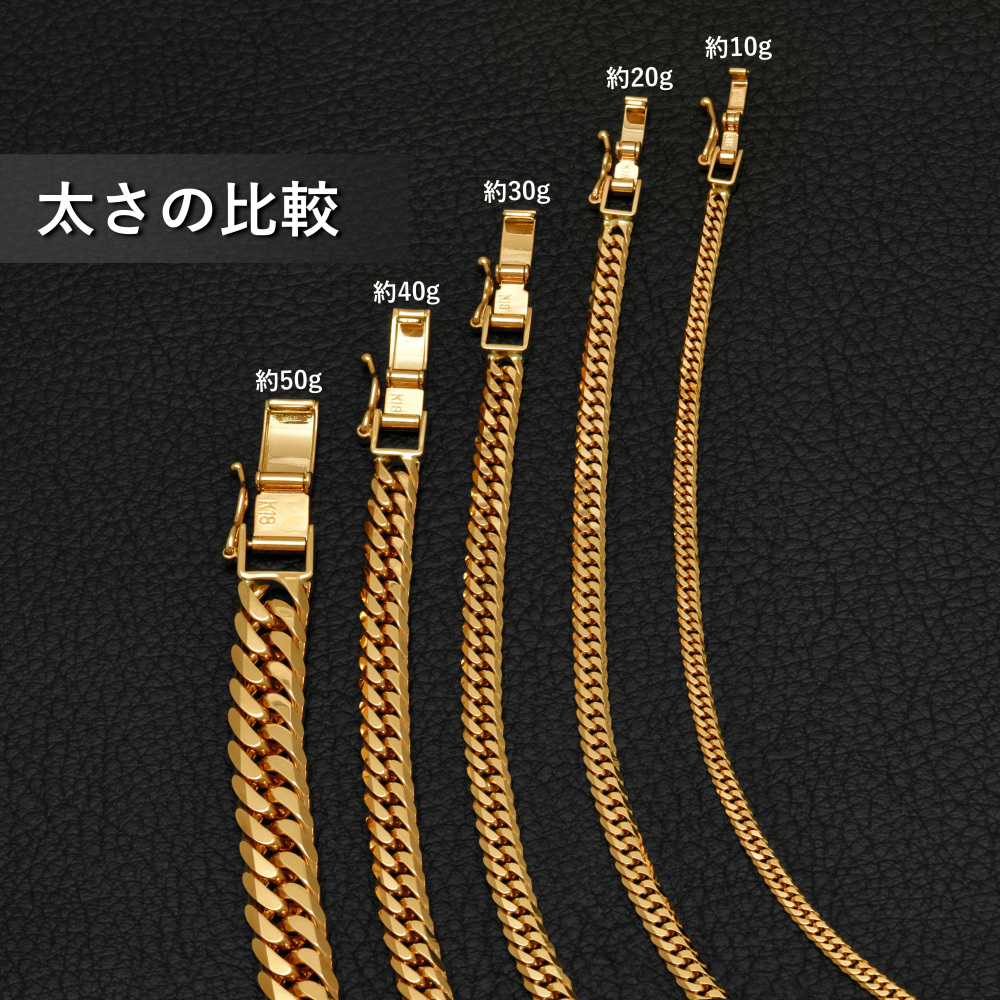 K18ピンクゴールド 喜平 ネックレス ダブル6面 KIHEI.W6.NC.PG | ユキ