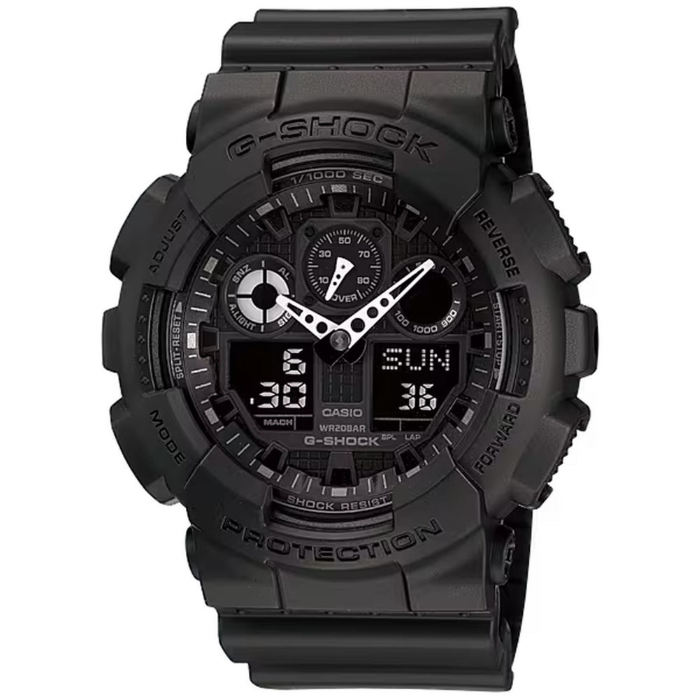 新品] カシオ Gショック GA1001A1JFブラック 樹脂 ワールドタイム
