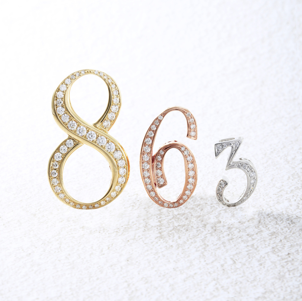 新品] ユキザキ ノンブル ナンバーペンダントトップ【2】Mサイズ【正規