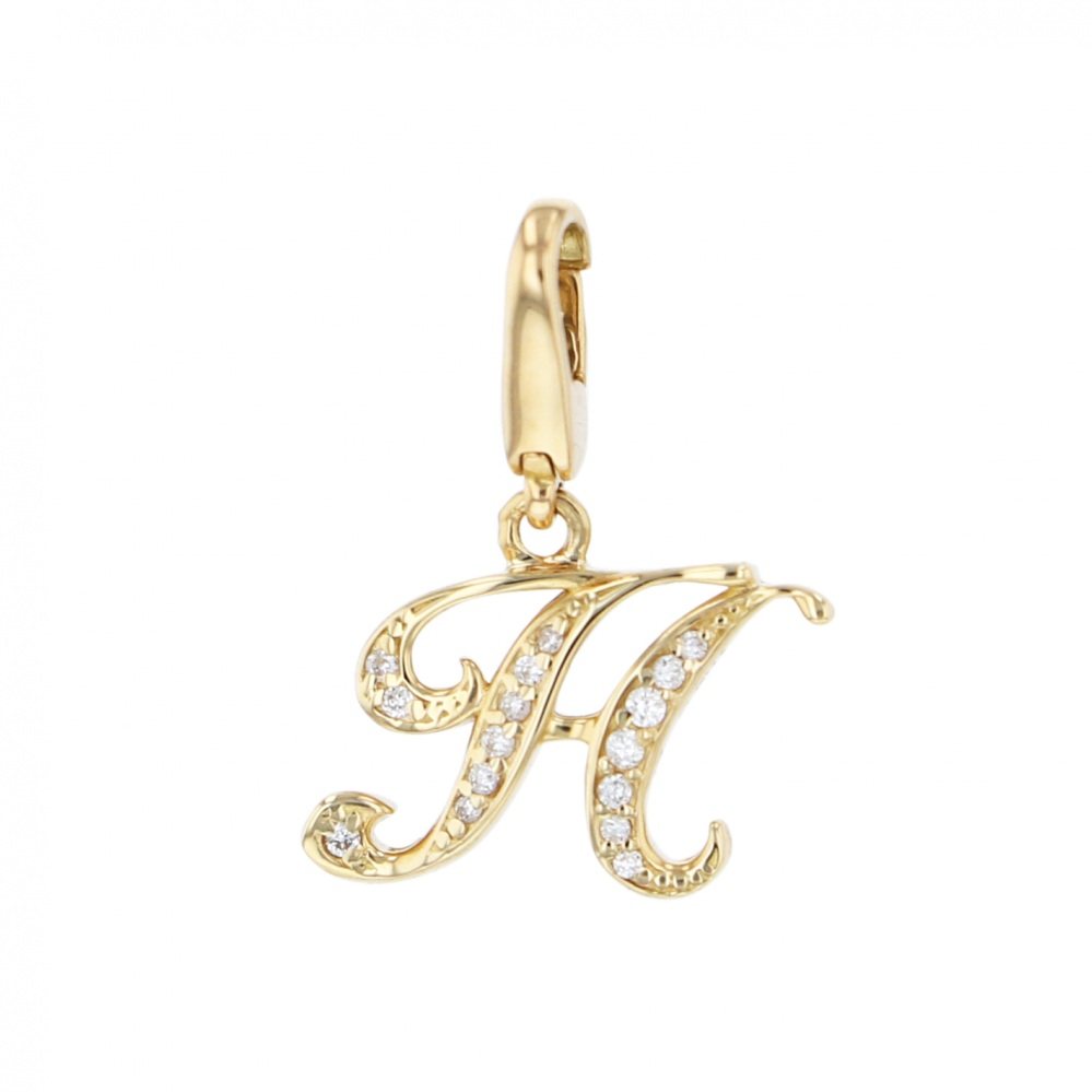 新品] ユキザキ アルファプティ イニシャルチャーム【H】【正規品