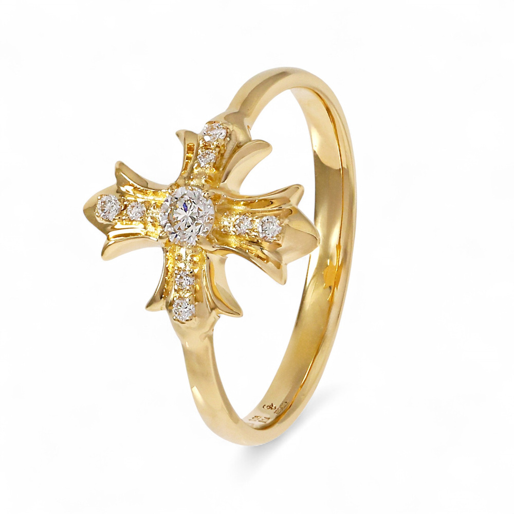 新品] ユキザキ レガリア イエローゴールド ダイヤモンド リング