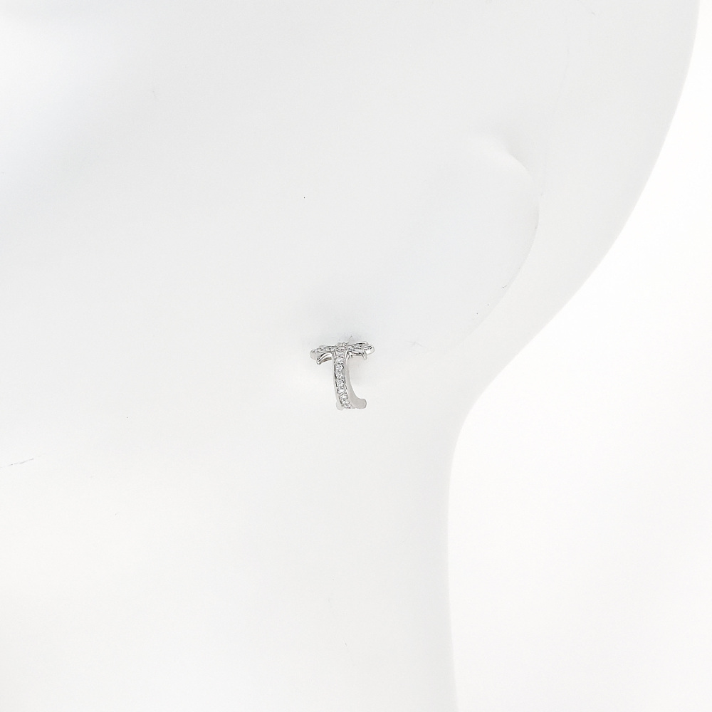 新品] ユキザキ レガリア プラチナ フルダイヤモンド ピアス片方