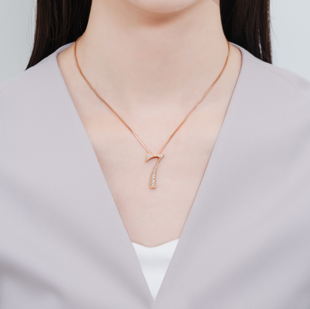 新品] ユキザキ ノンブル ナンバーペンダントトップ【7】Mサイズ