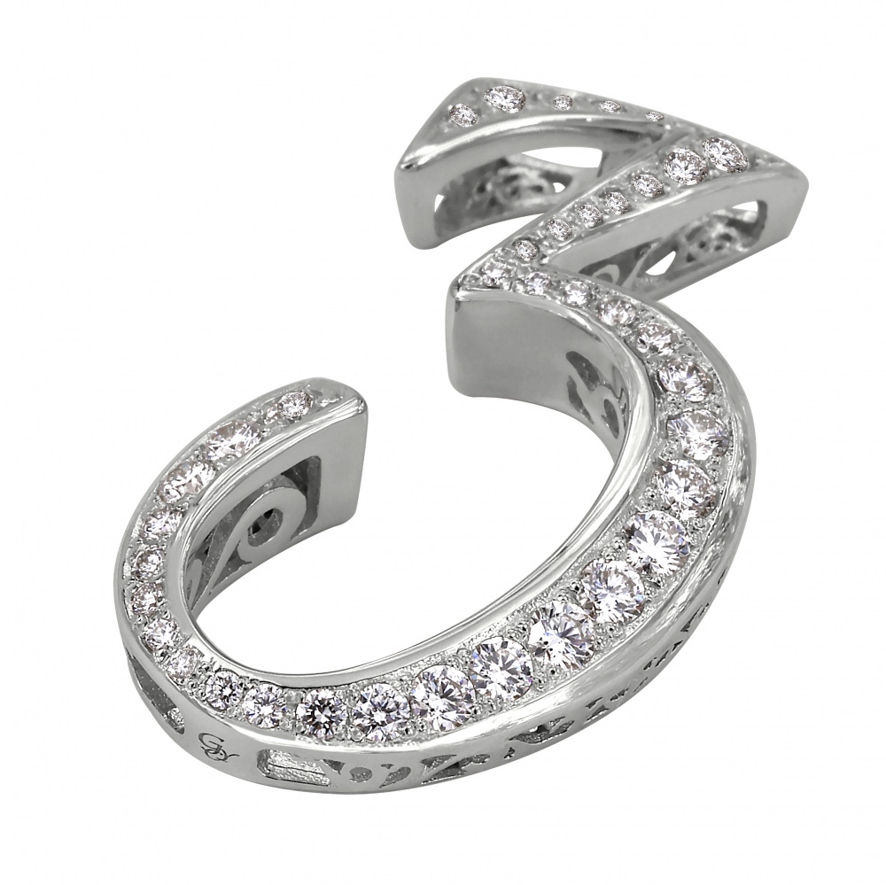 新品] ユキザキ ノンブル ナンバーペンダントトップ【3】Lサイズ【正規