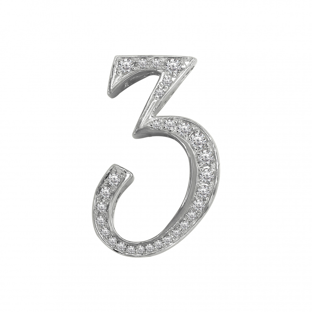 新品] ユキザキ ノンブル 【受注生産品】 ナンバーペンダントトップ【3