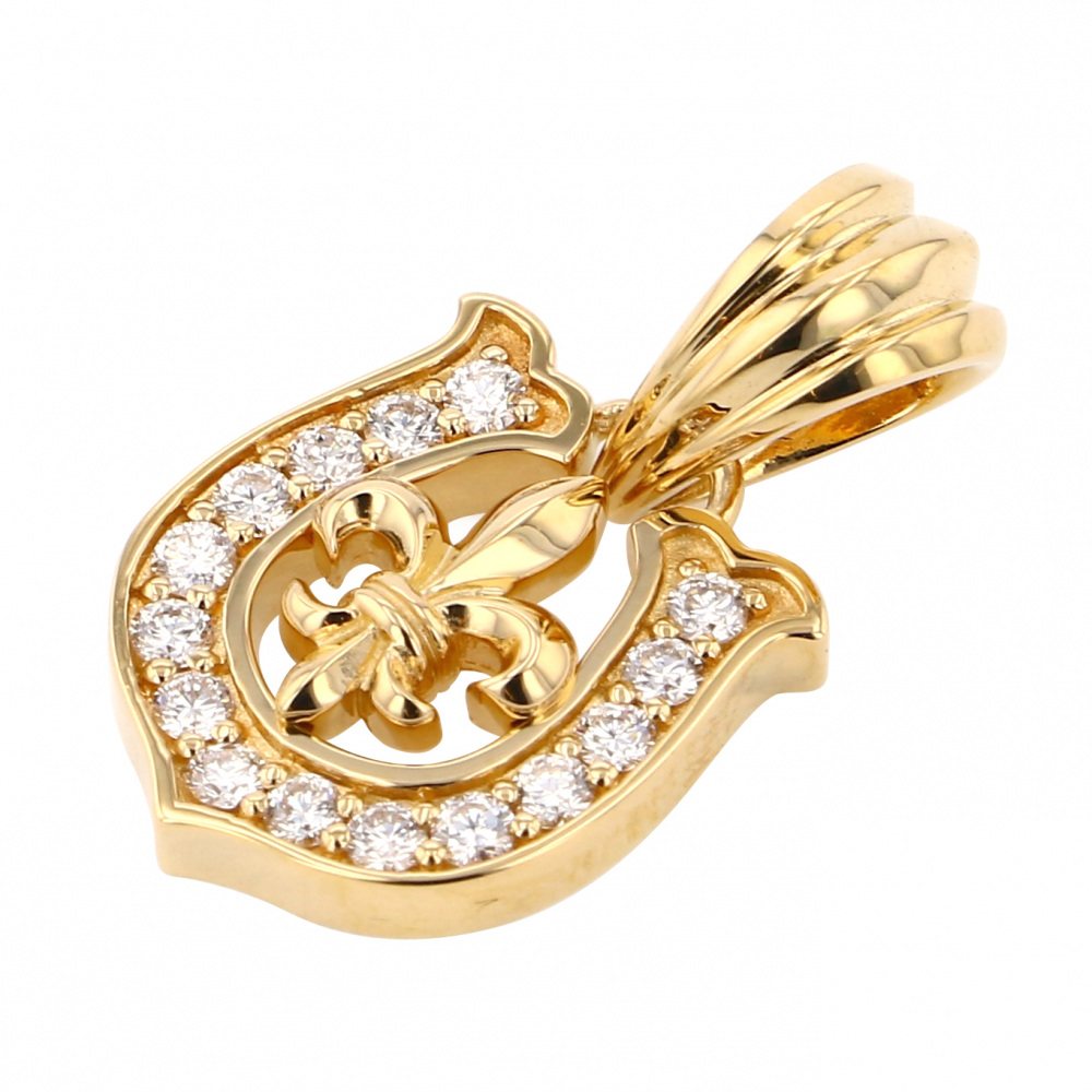 新品] ユキザキ レガリア イエローゴールド ダイヤモンド ペンダント