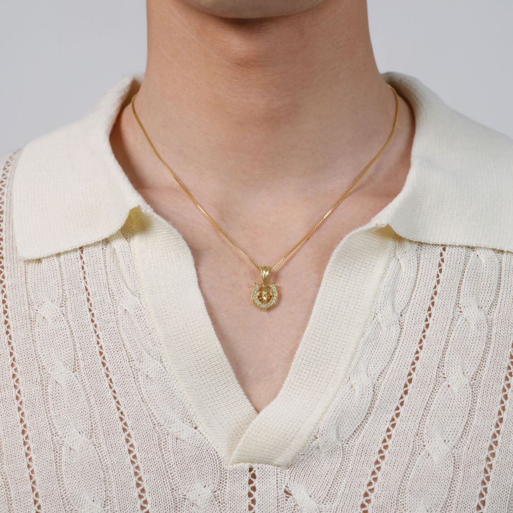 新品] ユキザキ レガリア イエローゴールド ダイヤモンド ペンダント