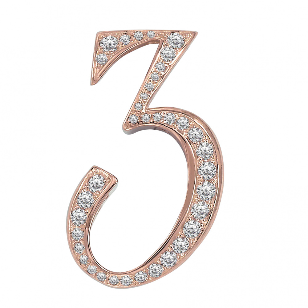 新品] ユキザキ ノンブル 【受注生産品】 ナンバーペンダントトップ【3