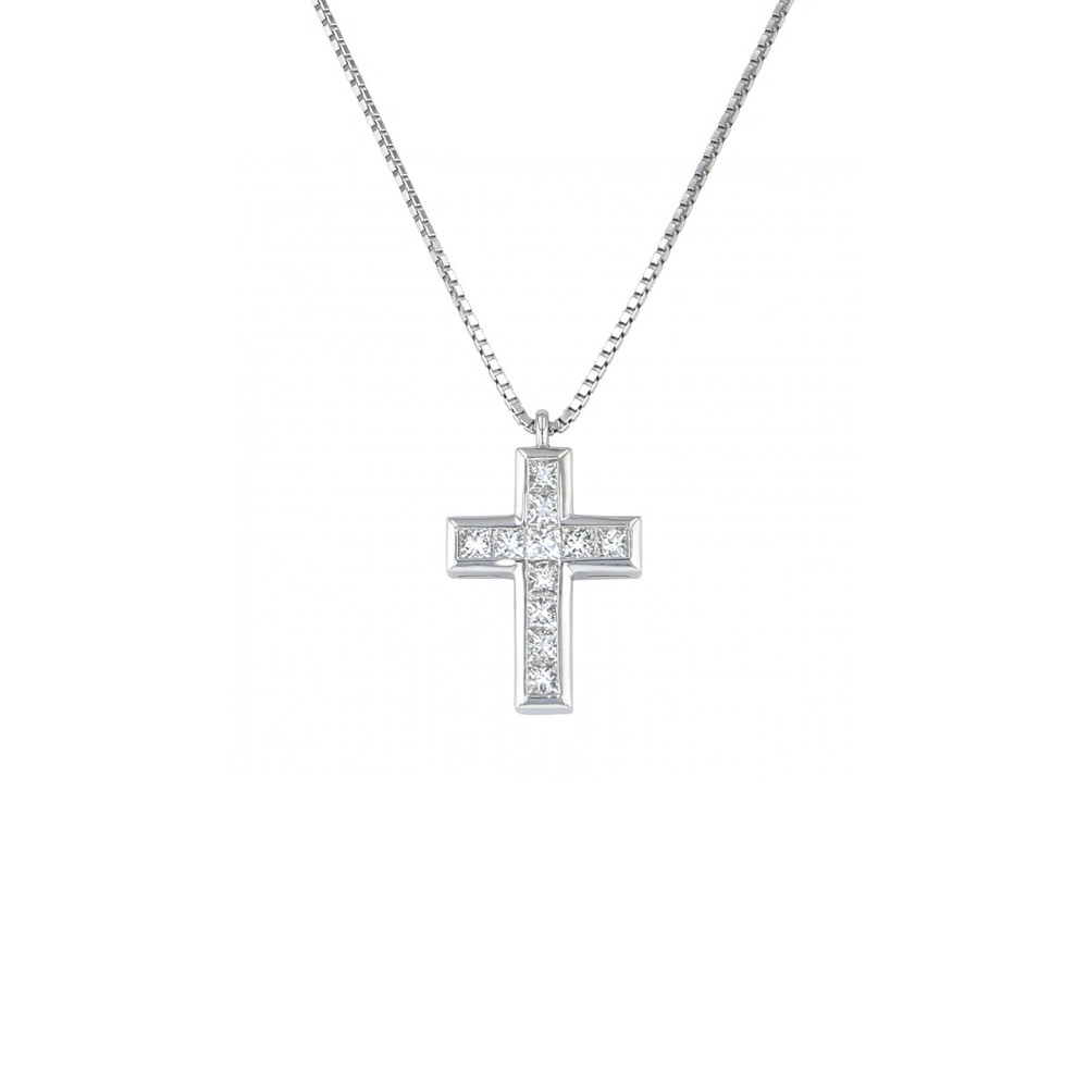 新品] ユキザキ リッチクロス プラチナ ネックレス 1.0ct