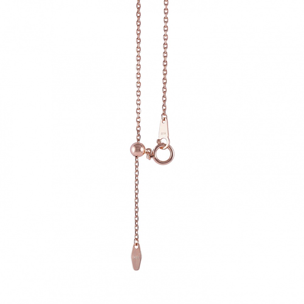 新品] ユキザキセレクトジュエリー チェーン 約45cm K18PG 小豆0.38 NC  