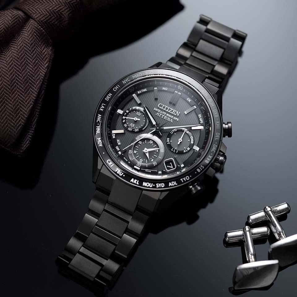 New] Citizen Atessa CC405565Eblack super titanium Perpetual