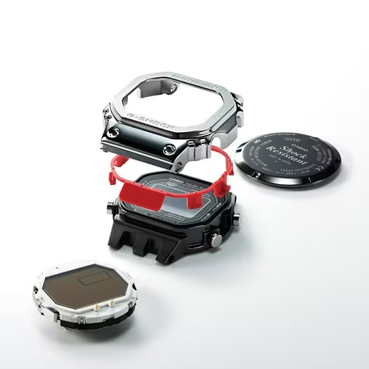 新品] カシオ Gショック GMWB5000D1JFブラック ステンレス アラーム