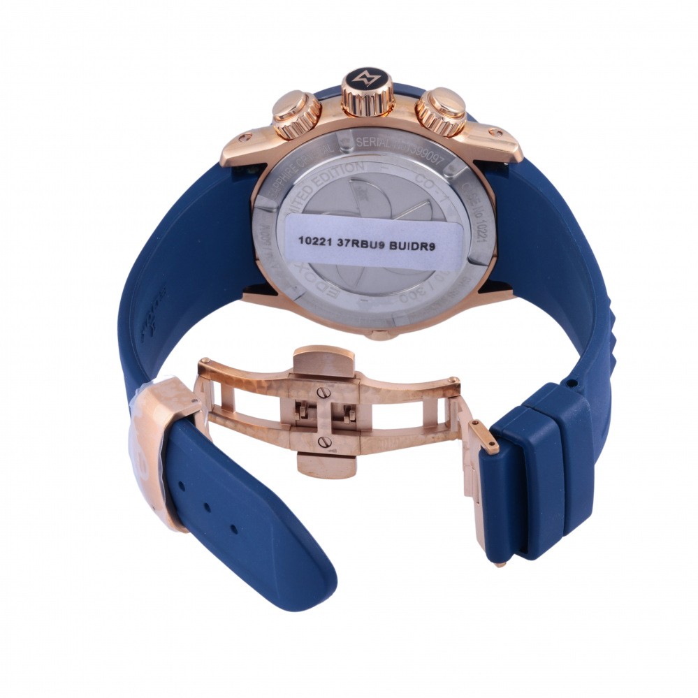 新品] エドックス クロノオフショア1 1022137RBU9BUIDR9ブルー