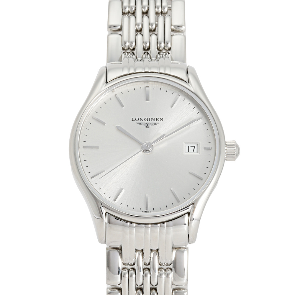 ✨LONGINES✨ロンジン✨デイト✨L3612✨シルバー文字盤✨腕時計✨ 新品] ロンジン リール L42594726シルバー ステンレス デイト表示