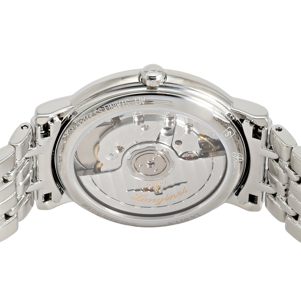 新品] ロンジン プレザンス L48214726グレー ステンレス デイト表示