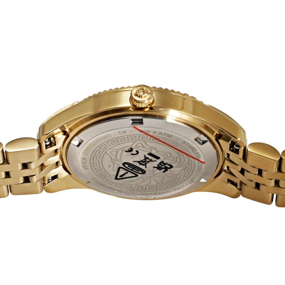 New] Versace Greca Lady VE9CA0424black Yellow gold (PVD processing