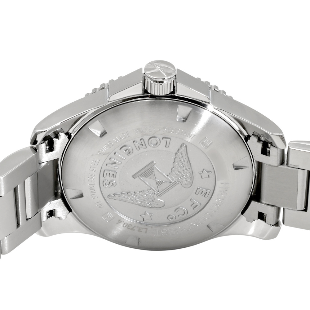 新品] ロンジン ハイドロコンクエスト L37304566ブラック ステンレス