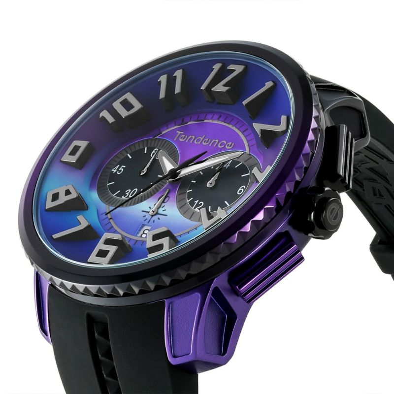 New] Tendence TY146103purple aluminum Chronograph | Yukizaki