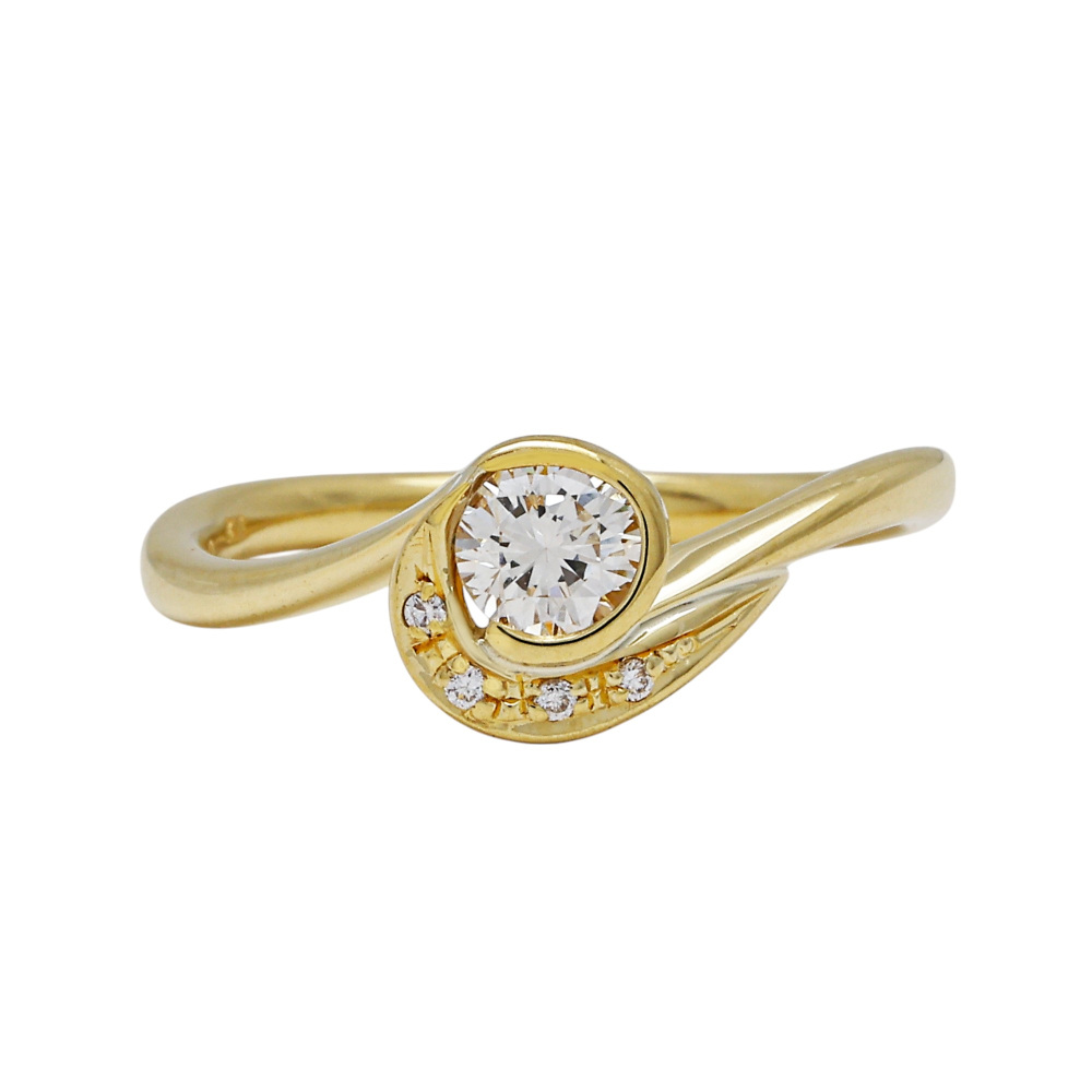 K18イエローゴールド ダイヤモンド リング J172046 | ユキザキセレクト