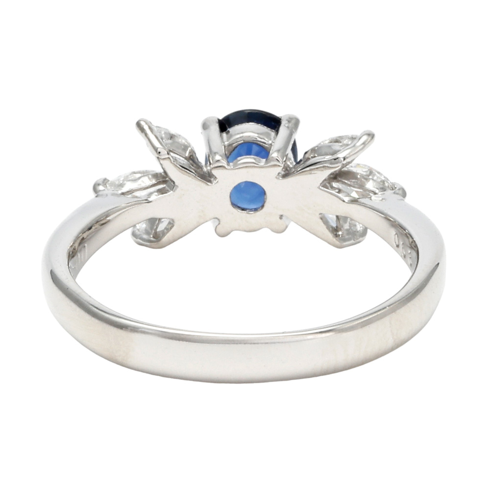 プラチナ リング　サファイア プラチナ900 サファイア ダイヤモンド リング J185948 | ユキザキ