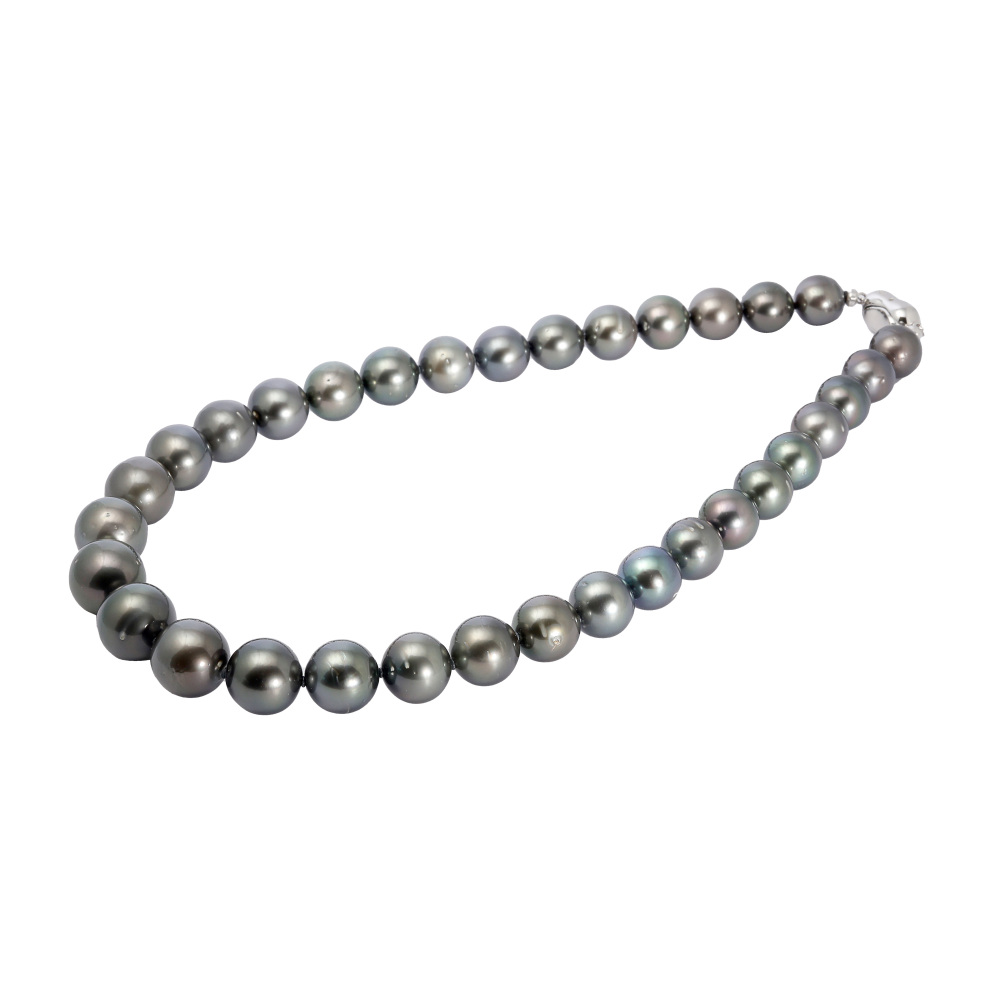 シルバー 黒蝶パール パール ネックレス J193562 | ユキザキセレクト