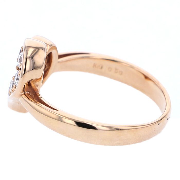 K18 Pink Gold Diamond Sweet 10 Ring J198911 | Yukizaki Select Jewelry