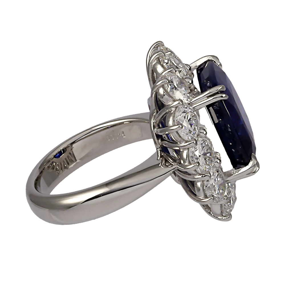 スターサファイア 2.4ct ダイヤモンド イエローゴールド リング