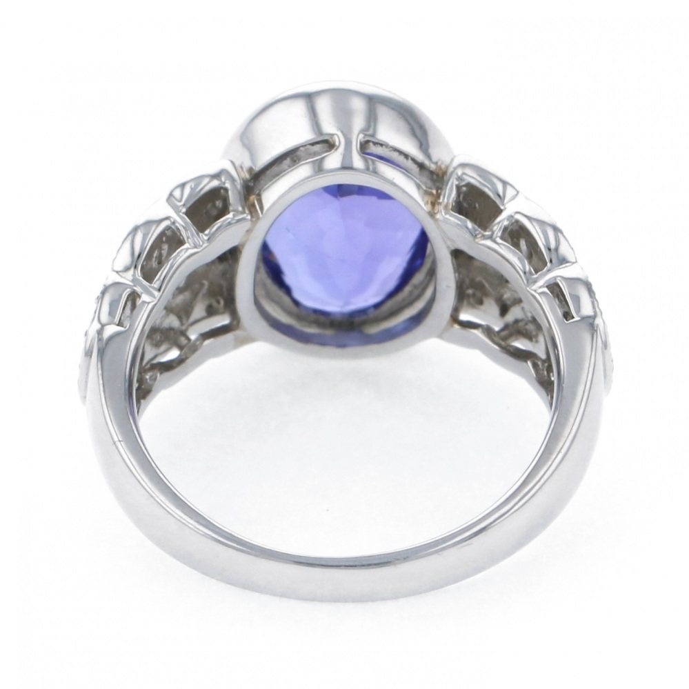 プラチナ900 タンザナイト ダイヤモンド リング J213213 | ユキザキ