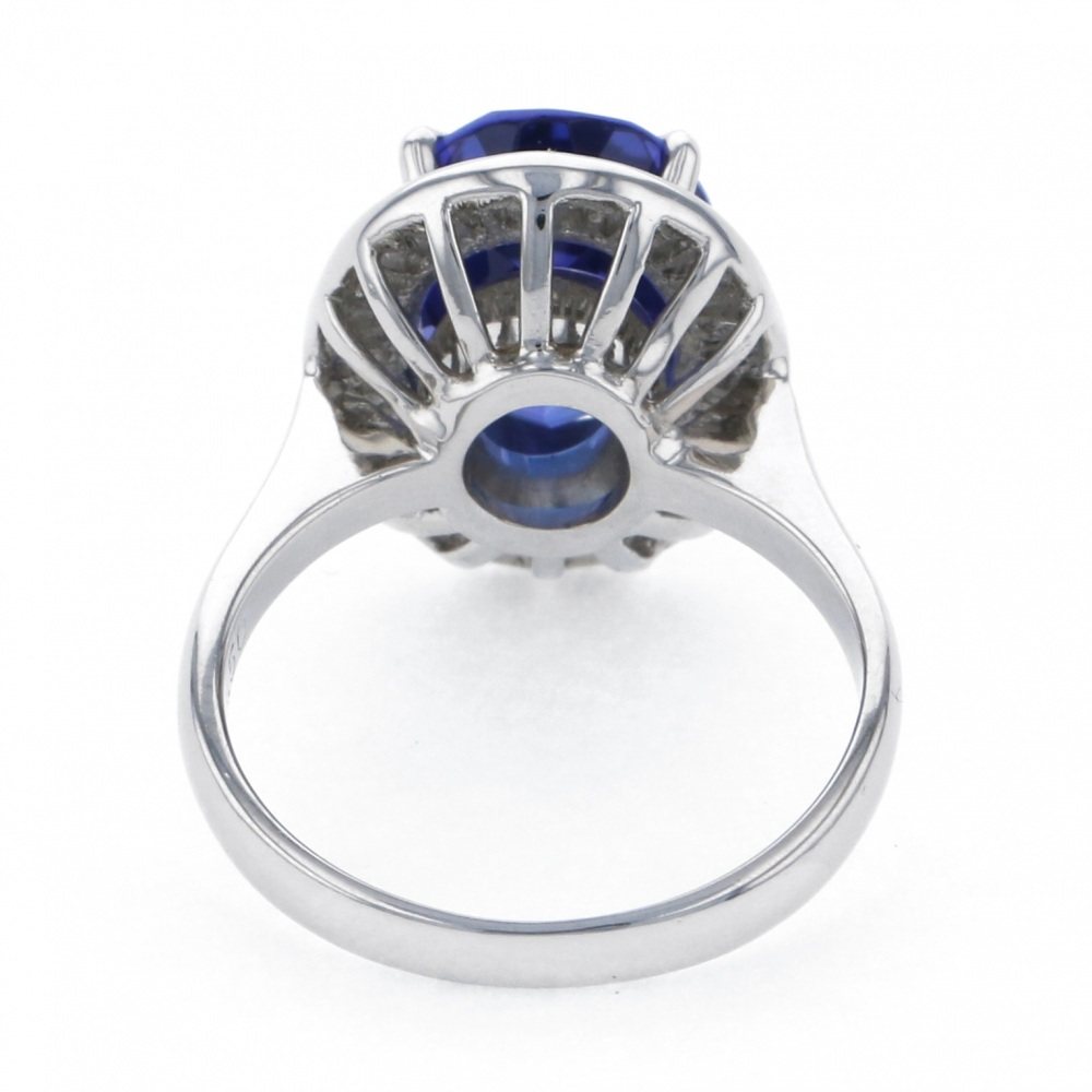 プラチナ900 タンザナイト ダイヤモンド リング J213240 | ユキザキ