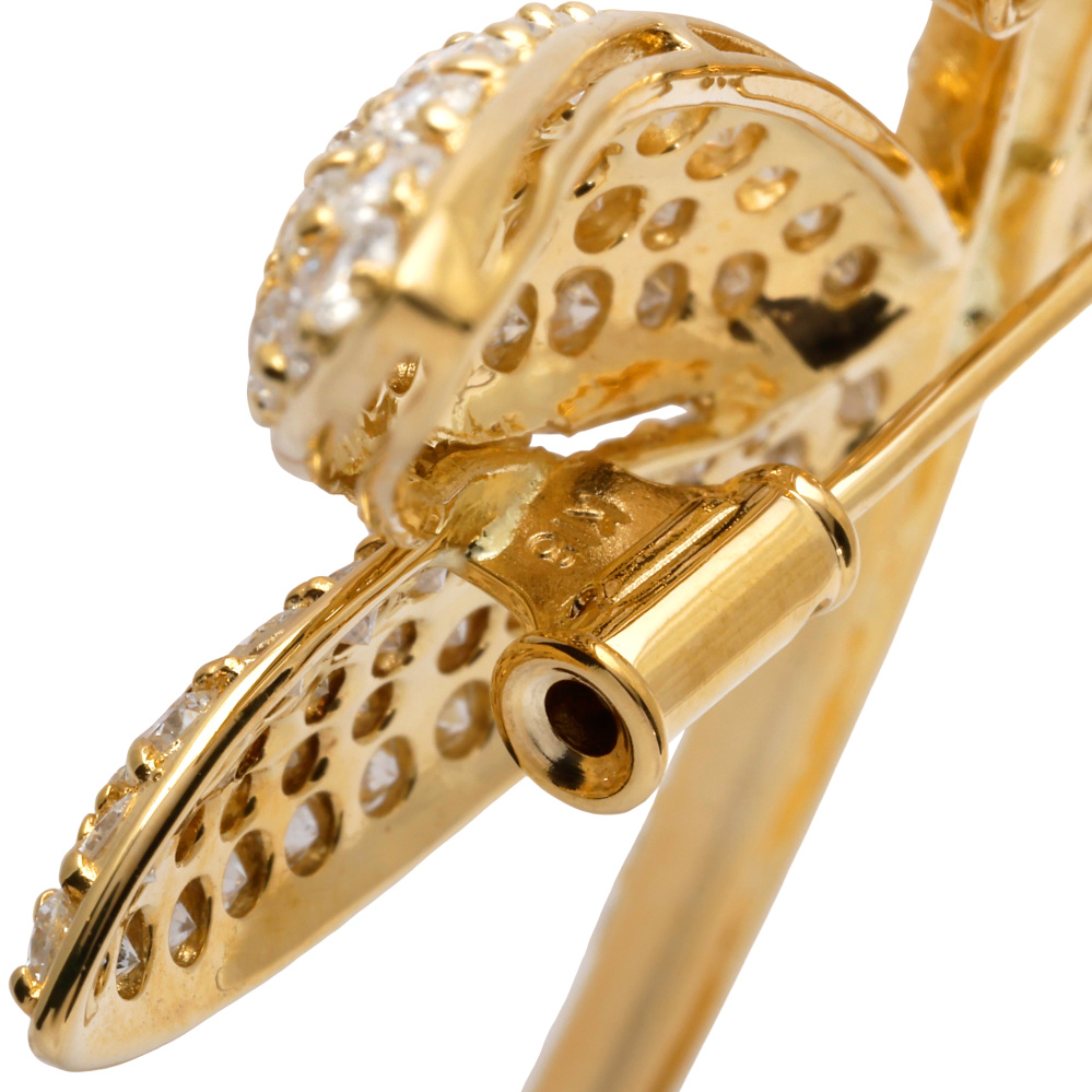 K18 羽型　ブローチ　4g 18金 楽天市場】【新品仕上げ】K18 SV ゴールド K18ゴールド シルバー SV925