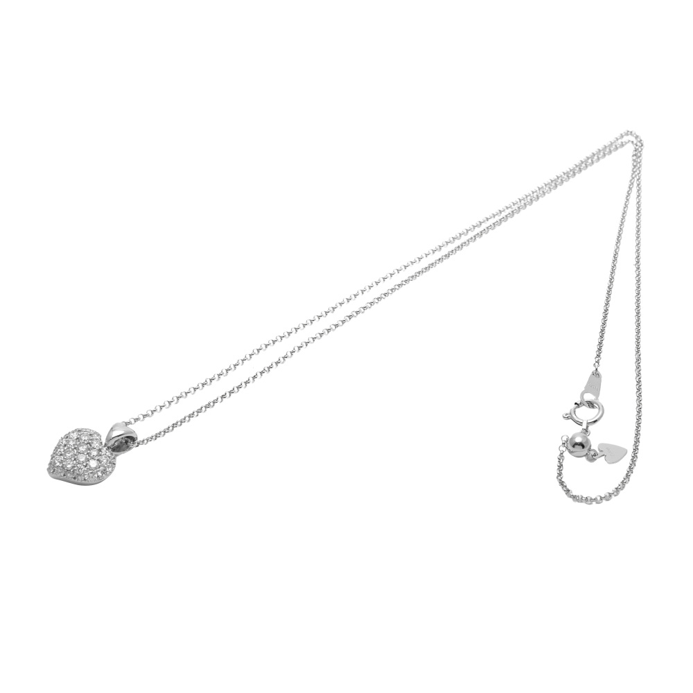 プラチナ900 プラチナ850 ダイヤモンド クール ネックレス J221217