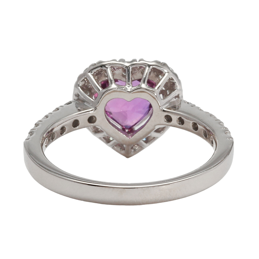 プラチナ900 サファイア ダイヤモンド リング J222343 | ユキザキ