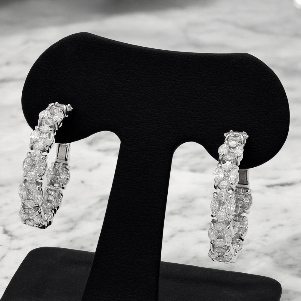 プラチナ900 ダイヤモンド ピアス J240257 | ユキザキセレクトジュエリー