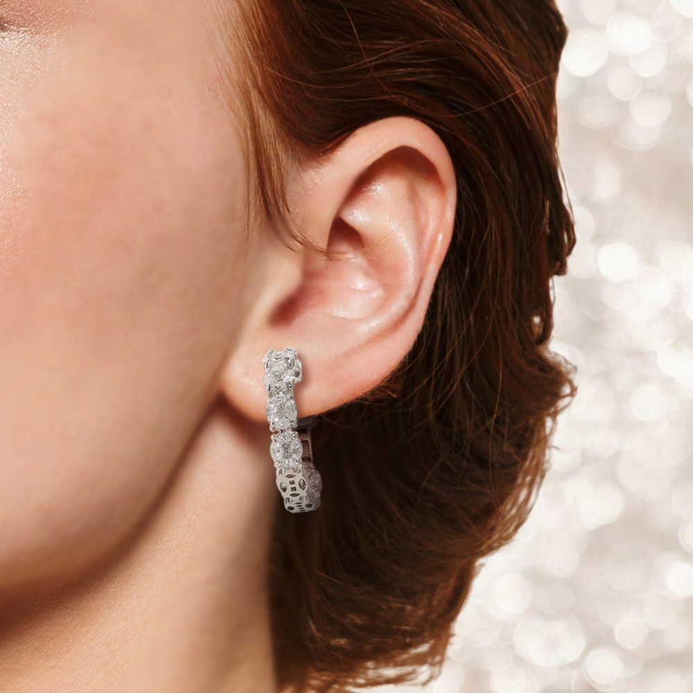 プラチナ900 ダイヤモンド ピアス J240257 | ユキザキセレクトジュエリー