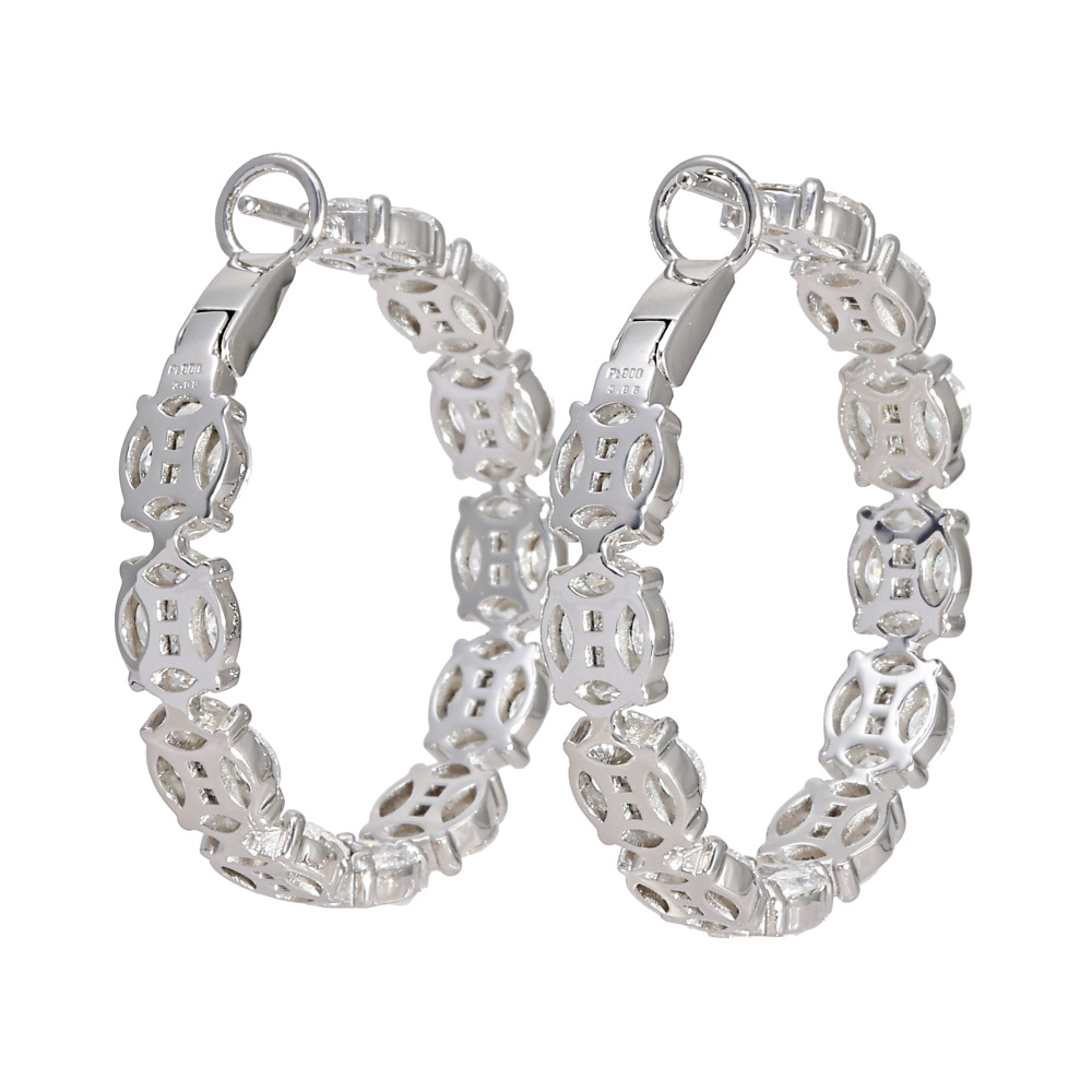 プラチナ900 ダイヤモンド ピアス J240262 | ユキザキセレクトジュエリー