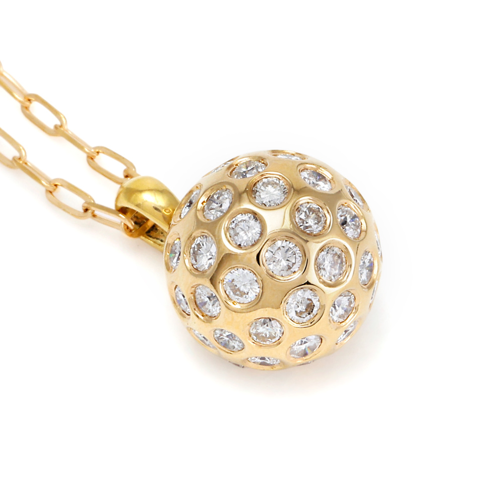 K18イエローゴールド ダイヤモンド ネックレス J240573 | ユキザキ