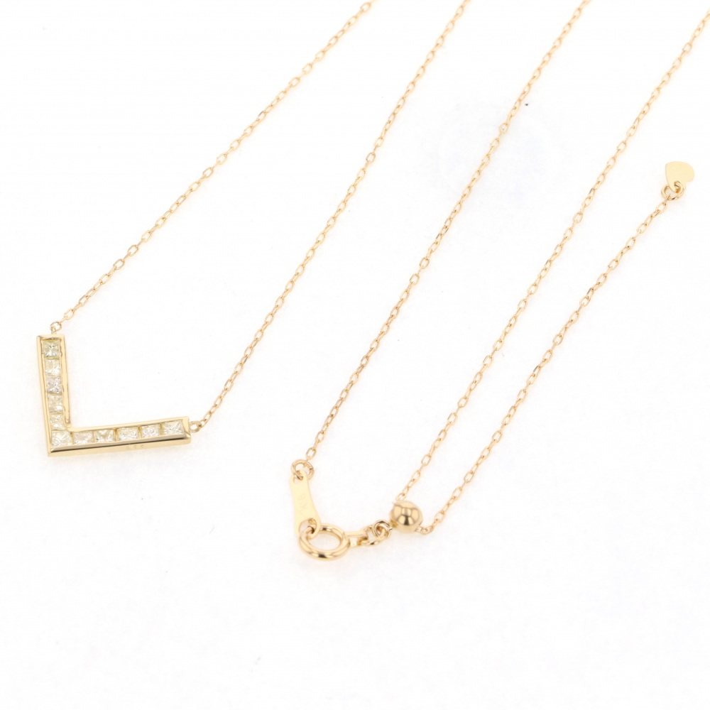 ジュエリー K18イエローゴールド ダイヤモンド ネックレス J266483 | ユキザキ