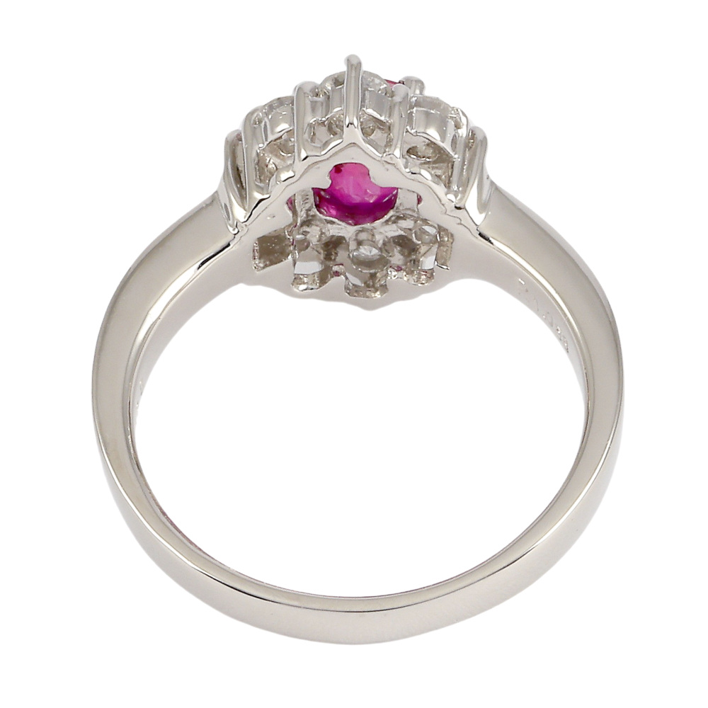 プラチナ900 ルビー ダイヤモンド リング J270472 | ユキザキセレクト