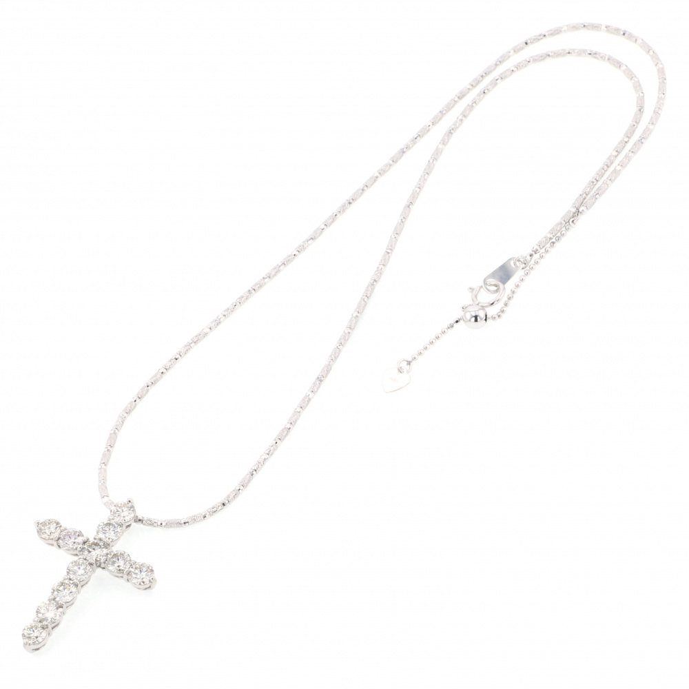 ゆきざき プラチナダイヤモンド クロスネックレス 新品] ユキザキセレクトジュエリー クロス N16051APT ネックレス