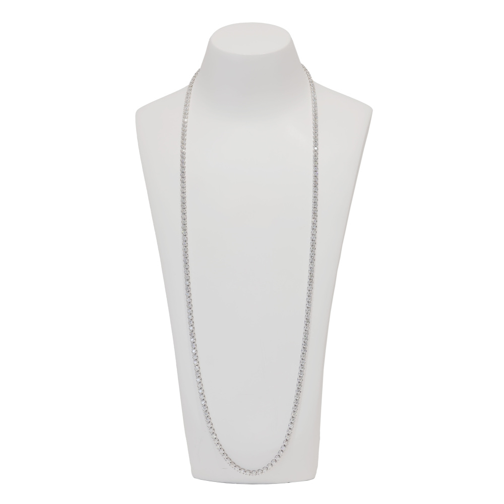 K18ホワイトゴールド ダイヤモンド ネックレス J282834 | ユキザキ