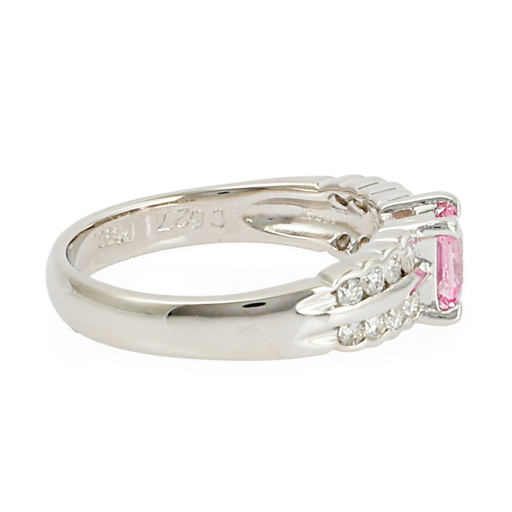 PT900 サファイア ダイヤモンド リング J286932 | ユキザキセレクト