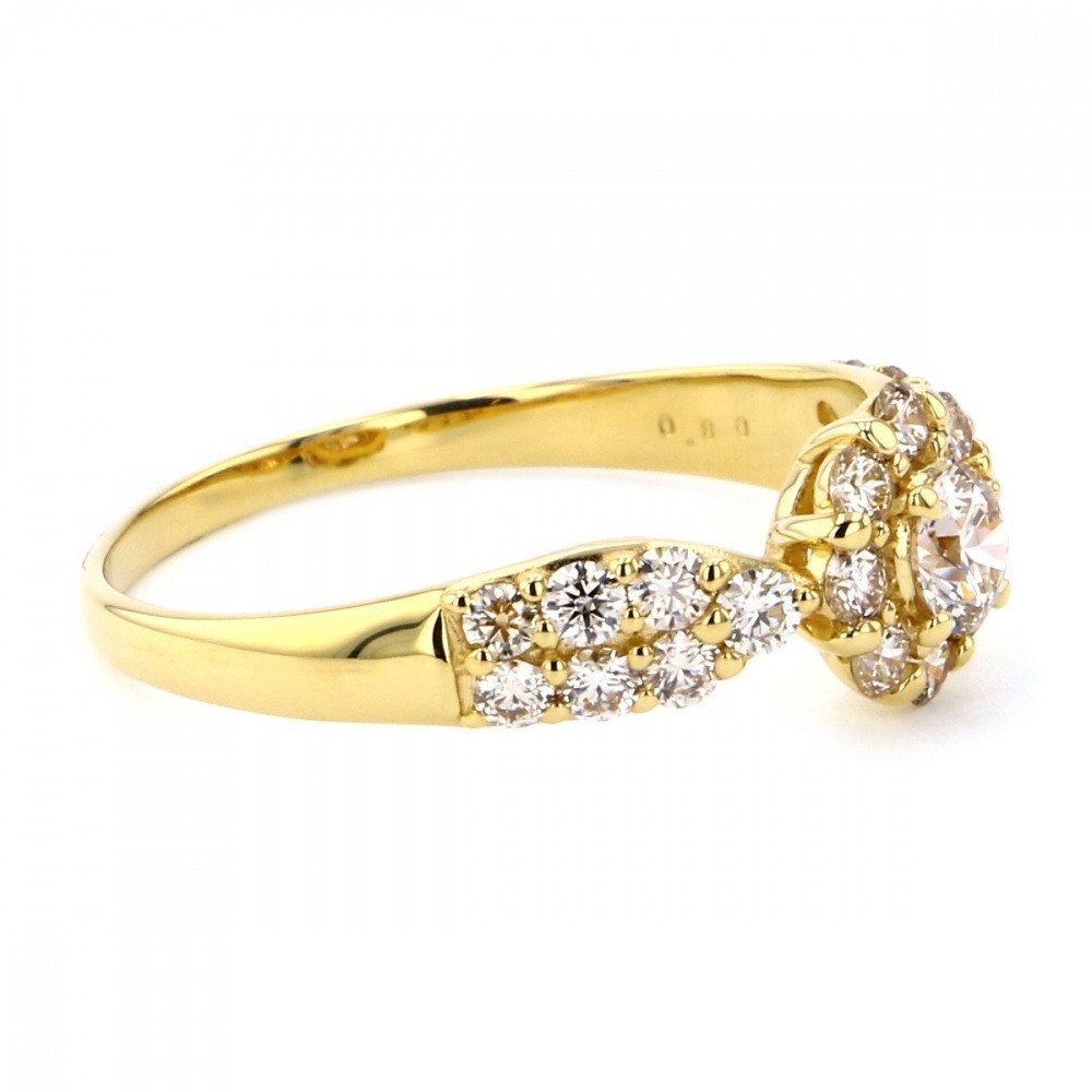 K18イエローゴールド ダイヤモンド リング J291147 | ユキザキセレクト