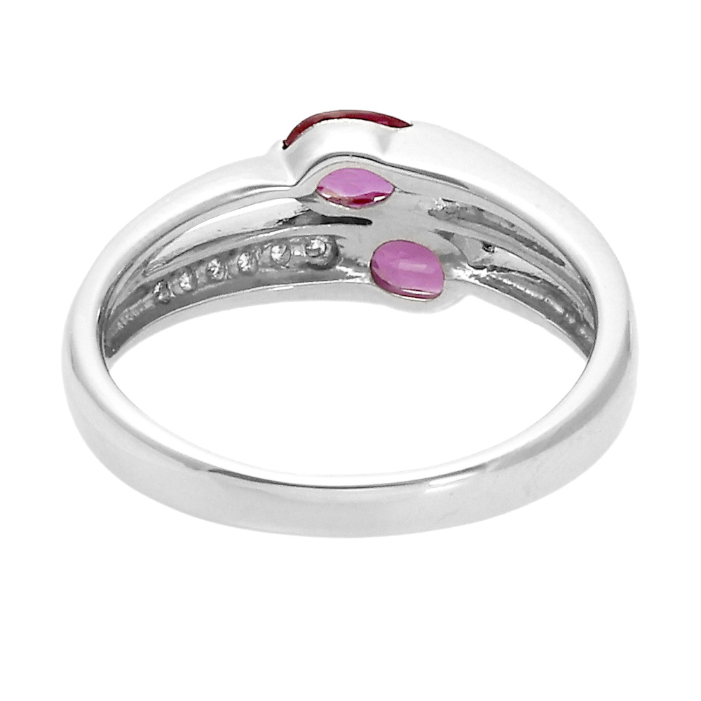 ダイヤモンド　プラチナ　ルビーリング プラチナ900 ルビー ダイヤモンド リング J291646 | ユキザキセレクト