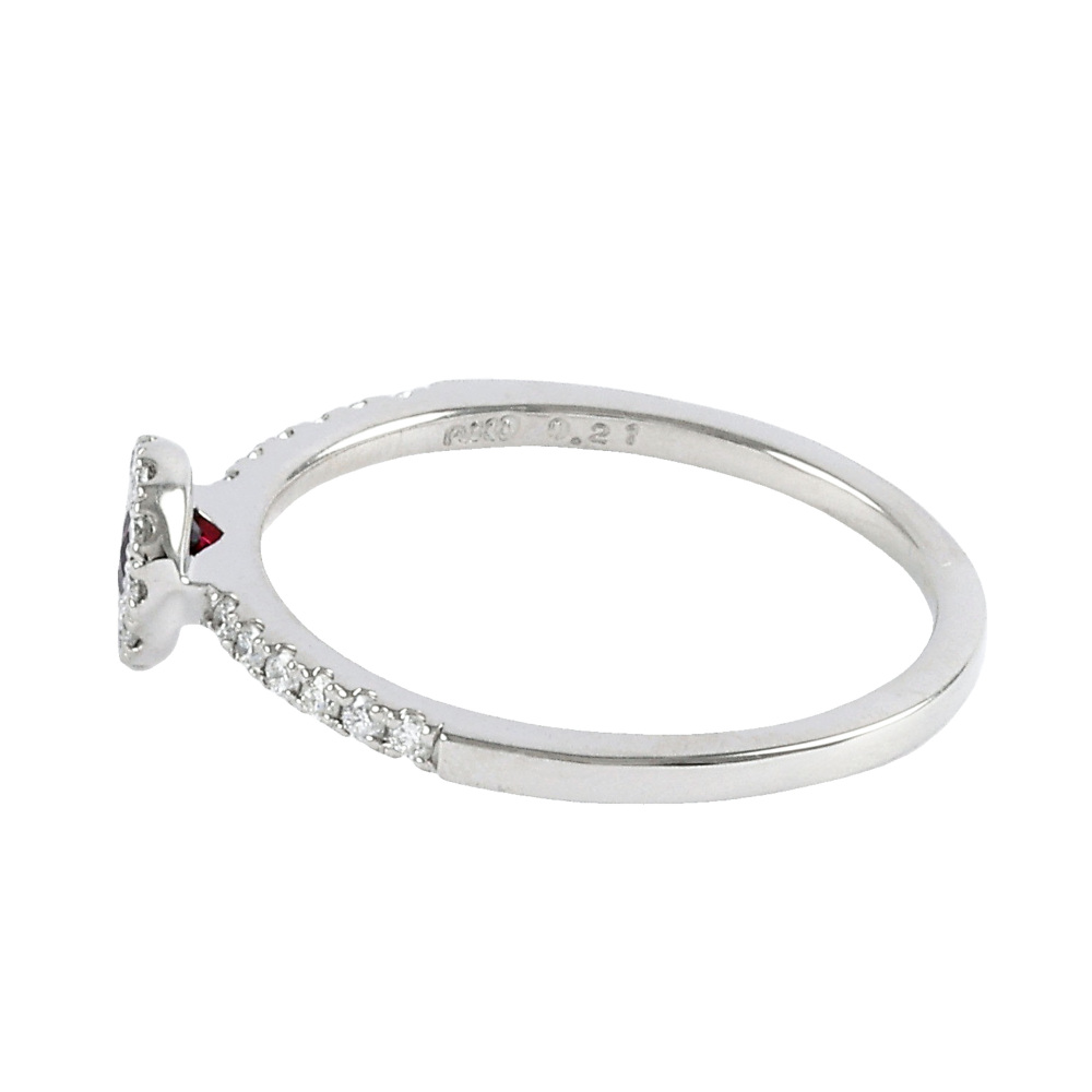 PT900 ルビー ダイヤモンド リング J291652 | ユキザキセレクトジュエリー