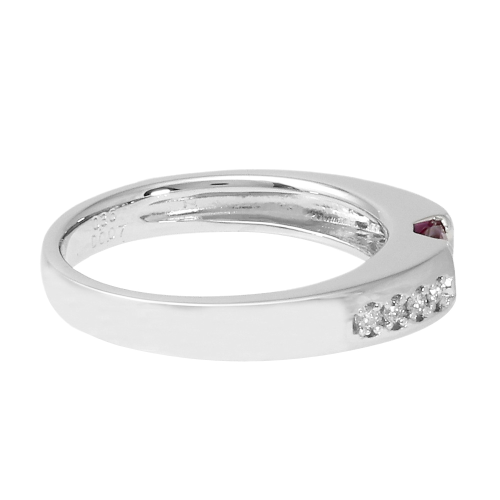 プラチナ900 ルビー ダイヤモンド リング J291808 | ユキザキセレクト