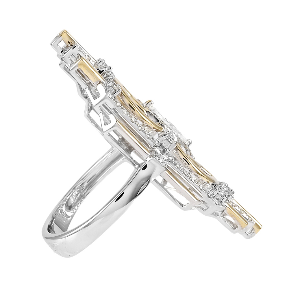 K18 Yellow Gold K18 White Gold Diamond Ring J298487 | Yukizaki