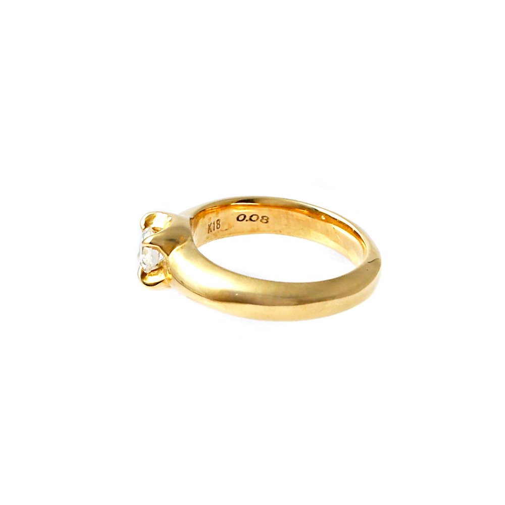 K18イエローゴールド ダイヤモンド リング J298629 | ユキザキセレクト