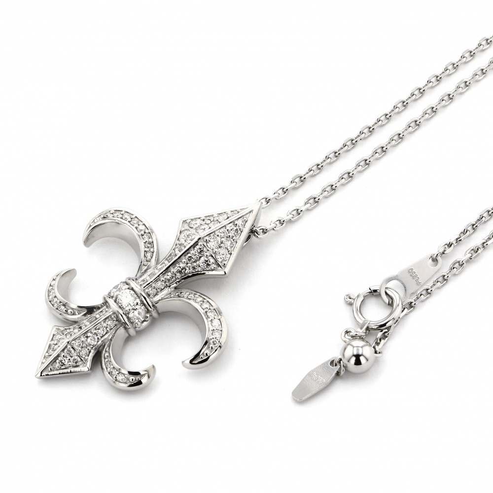 プラチナ850 プラチナ900 ダイヤモンド ネックレス J298838 | ユキザキ