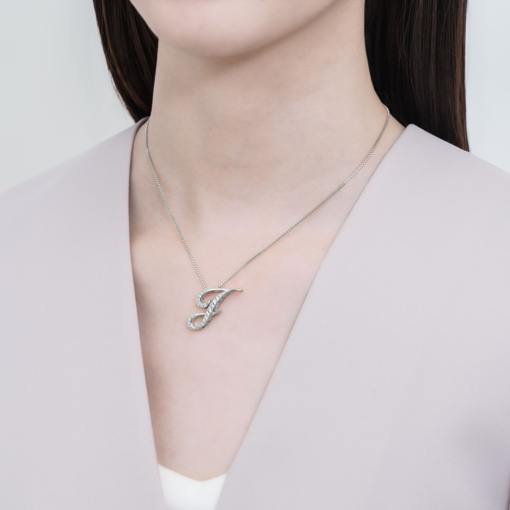 中古] ユキザキ アルファ イニシャルペンダントトップ【J】Mサイズ